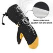 Abalone Yellow XL Winter Ski Snow Gloves for Men and Women - 6