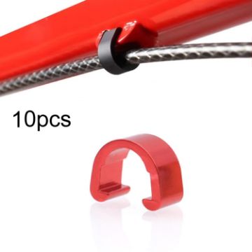 10pcs Bicycle Brake Gearshift Cable Tube C-shaped Buckle (Random) - 1