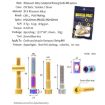 Gold M6x35 Bicycle Titanium Alloy Seat Post Locking Screws - 3
