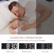 JX012 LED Electronic Clock Battery Plug-in Bedside Alarm (Blue) - 4