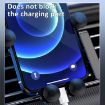 Gravity Car Phone Holder for Air Outlet - Black Smartphone Bracket - 6