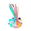 100pcs Silicone Ties Multi-Use Bag Clips & Cable Winders (Black) - 3