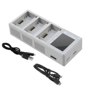 DJI Mini 4/3 Pro YX Screen 3-Way Charger Battery Manager - 1