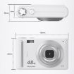 DC03H 4K HD Digital Camera, 2.4-Inch, 16X Zoom, Pink - 3