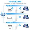 Urant U9 300Mbps WiFi Repeater, 2.4G, WPS, EU Plug, Black - 3