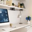 Under Desk Laptop and Tablet Mount Kit for Office Organization (Black) - 2