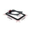 Tilted Metal Desktop Speaker Stand for Studio Monitors (Black) - 4