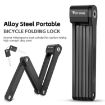 WEST BIKING Folding Bicycle Lock Anti-theft Equipment (Black) - 2