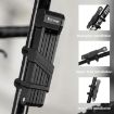 WEST BIKING Folding Bicycle Lock Anti-theft Equipment (Black) - 6