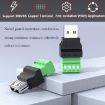 JUXIN USB2.0 Type-A Male to 4 Pin Screw Terminal Block Adapter - 3