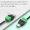 JUXIN USB2.0 Type-A Male to 4 Pin Screw Terminal Block Adapter - 6