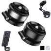 Magnetic Suction Cup Car Navigation Electric Vacuum Bracket (Black) - 2