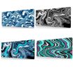 Abstract Fluid 2 Large Mouse Pad, 300x600mm Gamer Desk Mat - 2