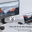 5-In-1 Wireless Charger & USB-C Docking Station, 100W, 73.5cm Cable - 6