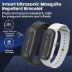 M90 Ultrasonic Mosquito Repeller Bracelet for All Ages (Black) - 4