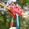 XINDA XD-Q9676 Double Axle Pulley, Outdoor Rope Transport (Red) - 2