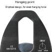 XINDA XD-8611 Outdoor Rescue Pulley with Bearing in Black - 4