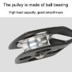 XINDA XD-8611 Outdoor Rescue Pulley with Bearing in Black - 5