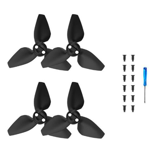 DJI Neo BRDRC Drone Propeller Wing Protection, 2 Pairs (Black) - 1