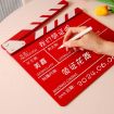 Large Red Wooden Director Board for Movies & Photography Props - 6