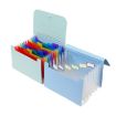 A6 Expanding File Organizer, 7 Pockets, Purple & Colorful Inner - 3