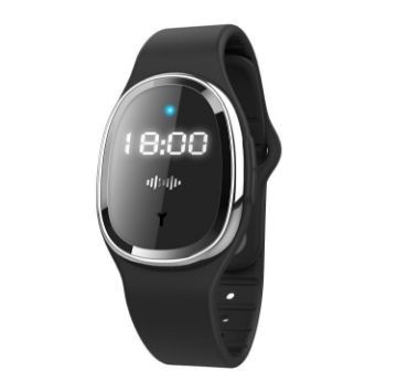 Kids Smart Ultrasonic Mosquito Repellent Bracelet (Black) - 1