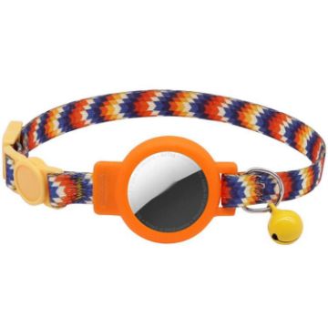 AirTag Tracker Cat Collar Silicone Case with Bell - Fantasy Gradient - 1