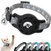 Gray Silicone AirTag Pet Collar Case with Bell & Reflective Features - 2