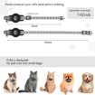 Reflective Blue Pet Collar with AirTag Silicone Case and Bell - 3