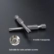 WEILIGU 5pcs T15 Magnetic S2 Air Drill Bit Plum Blossom Head - 4