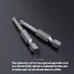 WEILIGU 5pcs 75mm T40 S2 Magnetic Pneumatic Drill Bit Set - 5