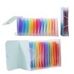 A6 Expanding File Organizer with 12 Pockets, Blue, Colorful Inner - 4