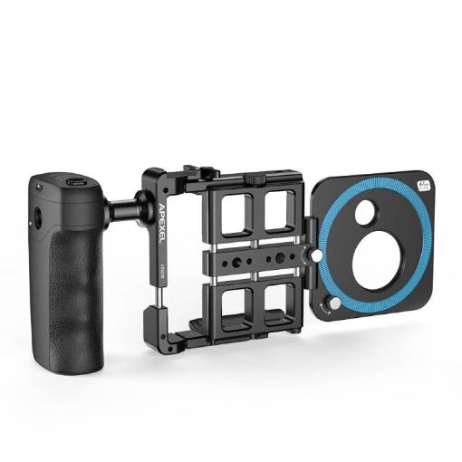 APEXEL VideoRig 2 Pro Bluetooth Handle Mobile Photography Set (Black) - 1