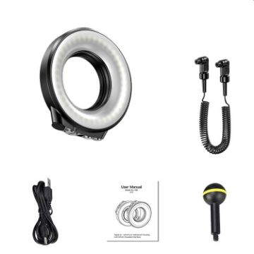Sea Frogs SL-108 Underwater Macro Ring Light 40m/130FT (Black) - 1