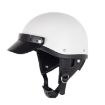Retro Motorcycle Helmet Visor Sunshade with 3-Button Brim (Dark Tea) - 2