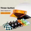 Retro Motorcycle Helmet Visor Sunshade with 3-Button Brim (Dark Tea) - 3