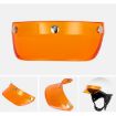 Retro Motorcycle Helmet Visor Sunshade with 3-Button Brim (Dark Tea) - 4