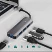 Blueendless 5-in-1 Type-C HUB Dock: USB3.0 x3 + SD/TF3.0 Expansion - 6
