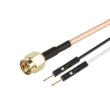 SMA Male to Dual DuPont Male RF Extension Cable (0.5m RG316) - 1