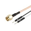 SMA Male to Dual DuPont Male RG316 RF Extension Cable (1m) - 1