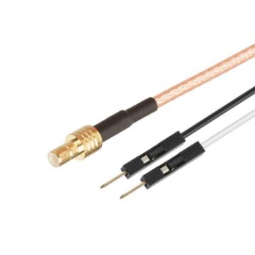SMB Male to Dual DuPont Male RF Adapter Cable (0.5m) - 1