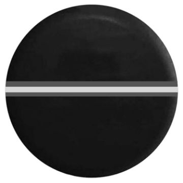 14" Thickened Imitation Leather Spare Tire Cover w/ Reflective Stripes - 1