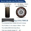 15" Thickened Imitation Leather Spare Tire Cover with Reflective Stripes - 4