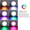 15W RGB+White Dimmable Ceiling Lamp with Remote, 220V Round Recessed - 3