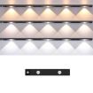 Motion Sensor Light Bar 20cm Rechargeable with Remote (Black) - 1