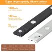 Motion Sensor Light Bar 20cm Rechargeable with Remote (Black) - 6