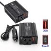 150W QC3.0 Fast Charging Car Inverter Power Adapter (EU Plug) - 5