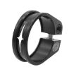 Aluminum 34.9mm Black Bicycle Seatpost Clamp Ring Fittings - 1