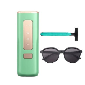Sapphire Ice Sense Crystal Green Painless Laser Hair Remover UK Plug - 1