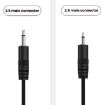 3.5mm Mono Cable 2Pin AUX Audio Power Cord, 25cm - 5